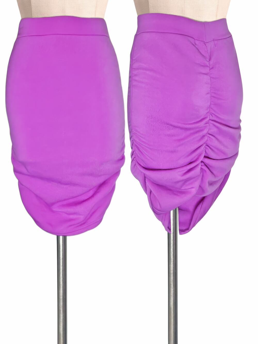 ROMA Concept By Rosee Neon Purple Color Sweatshirt Skirt Fabric Skirt S M
